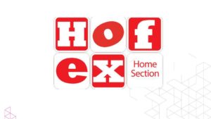 Booth at the HOFEX 2018 home furniture fair