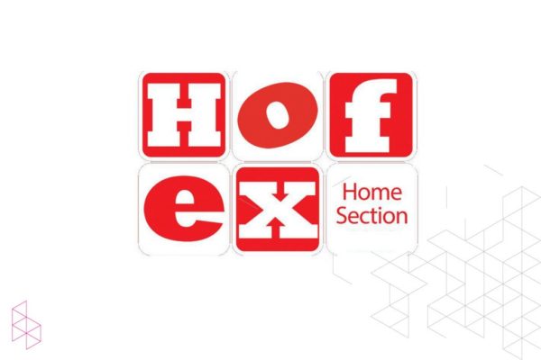 Booth at the HOFEX 2018 home furniture fair